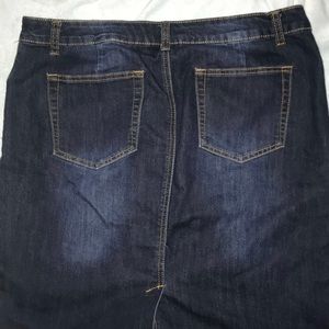 Dark Blue Jean Skirt